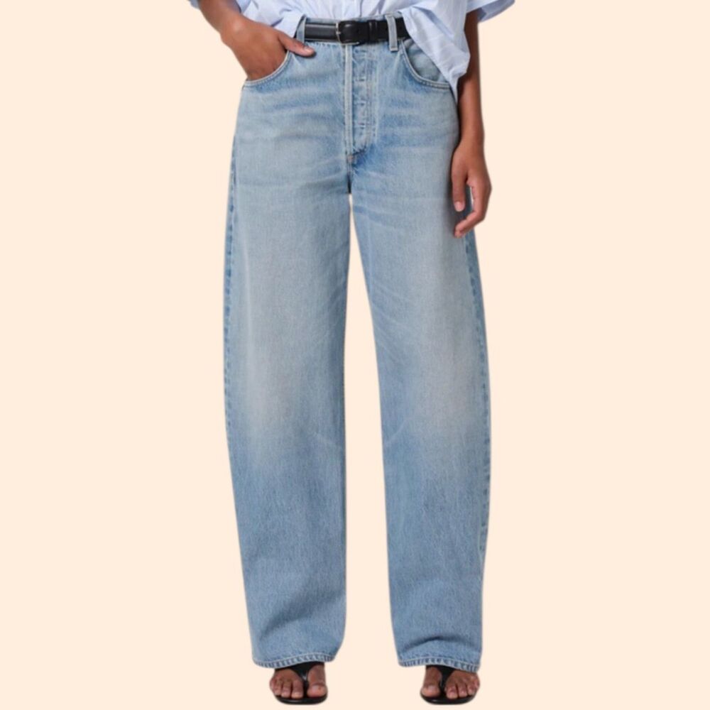 Citizens of Humanity Light Wash Wide Leg Jeans